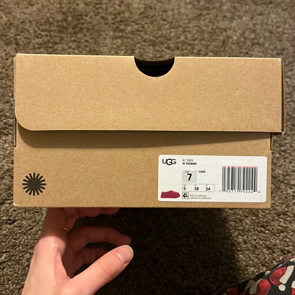 pink Tasman ugg slides
